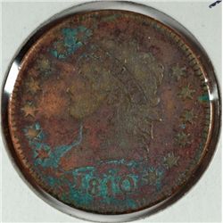 1810/9 LARGE CENT AG-GOOD