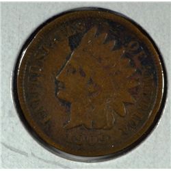 1909-S INDIAN HEAD CENT VG+