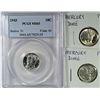 Image 1 : 1943 MS64, 1943 PCGS MS65 & 1943-D MS65 MERCURY DIMES