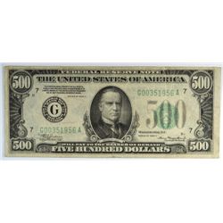 1934-A $500.00 FRN VF+