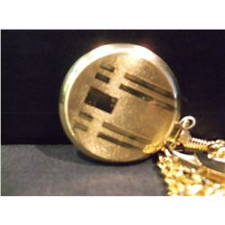 Gruen Precision Quartz Pocket Watch with Chain