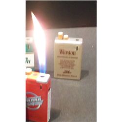 Four Advertising Butane Cigarette Lighters