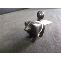 Small Black Wolf Figurine