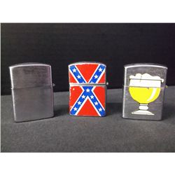 Three Cigarette Lighter Shells