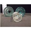 Image 1 : Three Vintage Electrical Glass Insulators