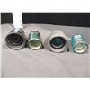Image 3 : Four Blue Vintage Electrical Insulators