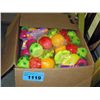 Image 1 : Box of new playful dog squeeze toys