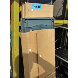 3 boxes of grey plastic shutters