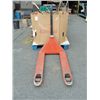 Image 1 : Orange and black pallet jack