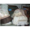 Image 1 : Lot of assorted mirrors and crocheted lamp shades