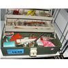 Image 1 : Fishermans tackle box and contents