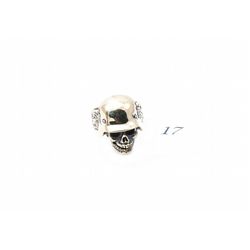 Solid Bronze Skull & German S.S. Biker Ring