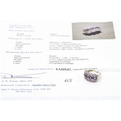14k 2.96carat amethyst-jade-diamond dinner ring
