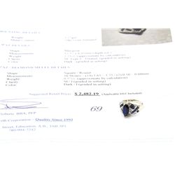 10k gold 2.78carat topaz and diamond cocktail ring