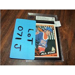 1984-85 topps #154 wayne gretzky first team all