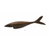 Image 1 : Mid century danish modern solid teak shark bottle