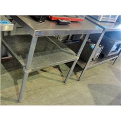 Commercial stainless steel prep counter