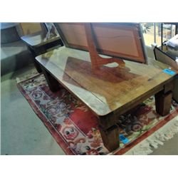 2pc mexican pine coffee and end table set