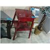 Image 1 : Vintage painted red 2 tier side table