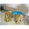 Image 1 : 2pc petrified wood book end set