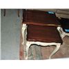 Image 1 : 2pc  2tone creme and brown nesting table set