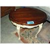 Image 1 : 2tone creme and brown end table