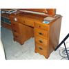 Image 1 : Maple double pedastol knee hole writing desk