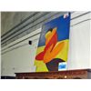 Image 1 : Oil on canvas abstract transfer print