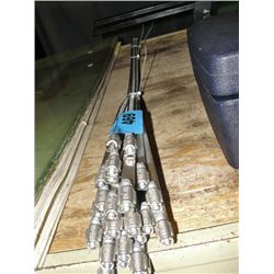 Bundle of large pipe clamps