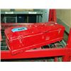 Image 1 : Red metal toolbox and contents
