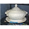Image 1 : 4pc ceramic soup tourine set