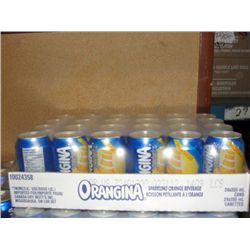 One 24pack of orangina orange beverage