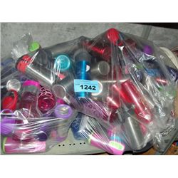 Large lot of sports drink cups and travel mugs