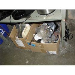 2 boxes of hardware and misc items