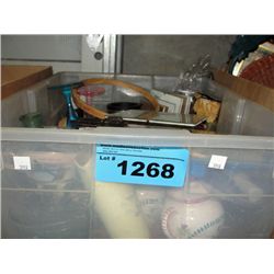 One box of assorted items