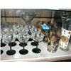 Image 1 : Small showcase lot of vintage glassware