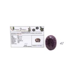 Certified 124 Carat Genuine Oval Red Ruby