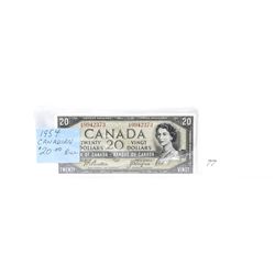 1954 canadian 20 dollar bank note