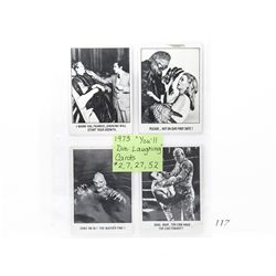 4 1973 you'll die laughing collectors cards #s 2,