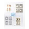 Image 1 : Mint unused canadian plate block stamp set