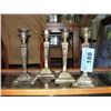 Image 1 : Lot of 4 silver plated candle holders