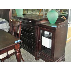 cherry finish dining room sideboard buffet
