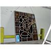 Image 1 : Leaded stained glass window panel