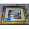 Image 1 : Framed thomas kinkade print titled sunday at