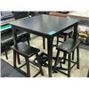 Image 1 : 5pc bistro counter height table with 4 chairs