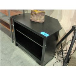 Black TV entertainment stand