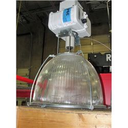 One commercial overhead shop light with balast
