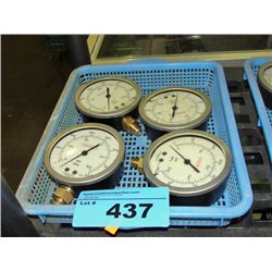 4 industrial gauges