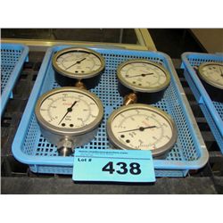 4 industrial gauges