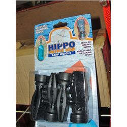 One box of hippo swivel clip tarp weights